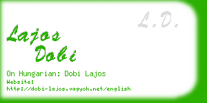 lajos dobi business card